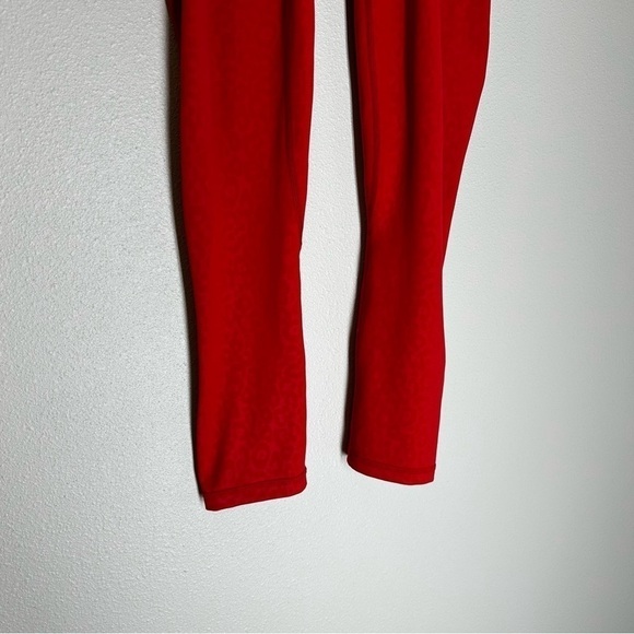 ZYIA Scrunchy What Light N Tight Hi-rise 7/8 Leggings Red Leopard Size 6-8 Women - Picture 3 of 9